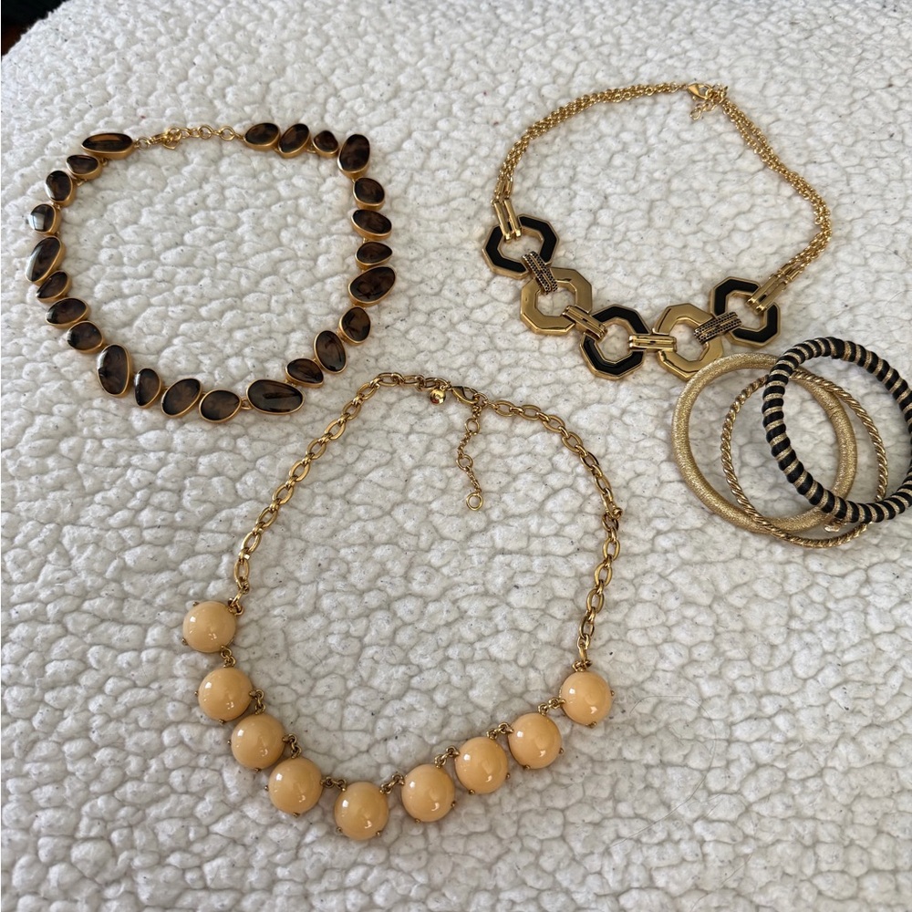 Beautiful statement pieces by Anne Klein, J. Crew and Rebecca Minkoff. Set.